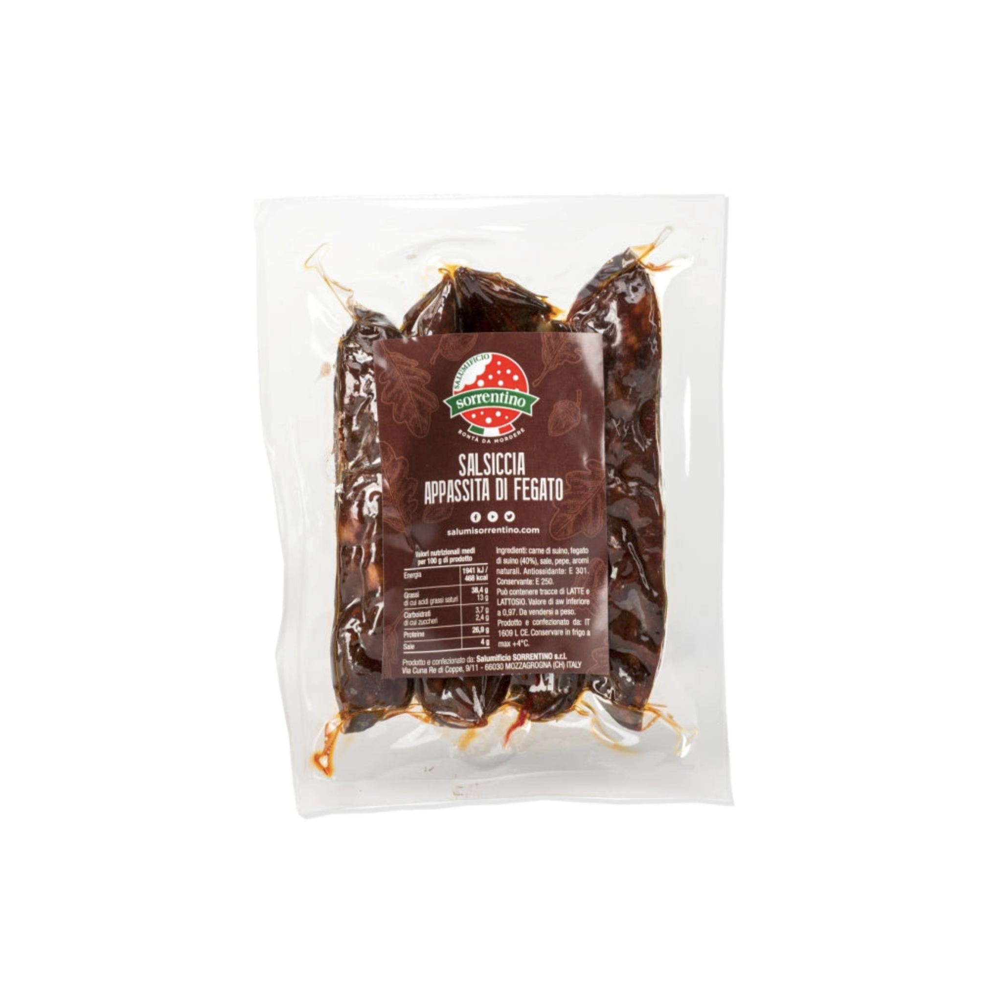 salsiccia aufbewahren Salsiccia Abruzzese Appassita di Fegato